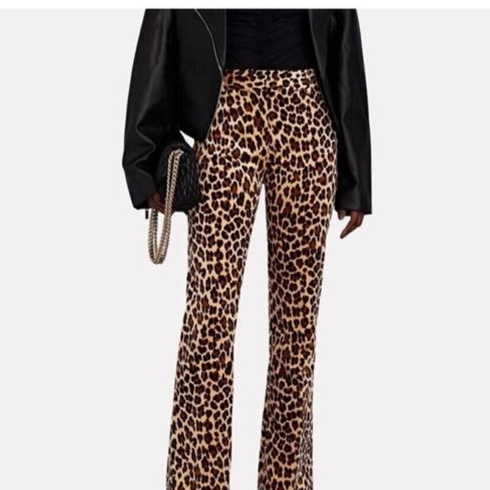 NWOT Frame Leopard Velvet Pants